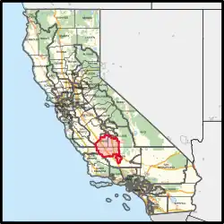 Description de l'image California's 22nd congressional district (since 2023).svg.
