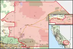 Description de l'image California's 23rd congressional district (since 2023) (new version).svg.