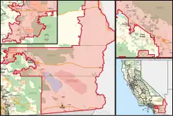 Description de l'image California's 25th congressional district (since 2023) (new version).svg.
