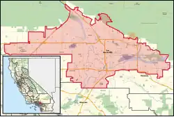 Description de l'image California's 33rd congressional district (since 2023) (new version).svg.