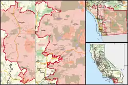 Description de l'image California's 48th congressional district (since 2023) (new version).svg.