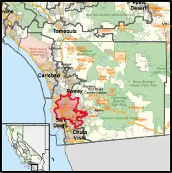 Description de l'image California's 51st congressional district (since 2023).svg.