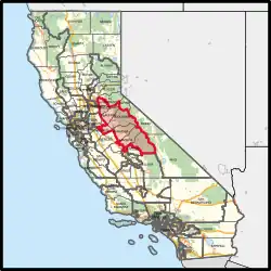 Description de l'image California's 5th congressional district (since 2023).svg.