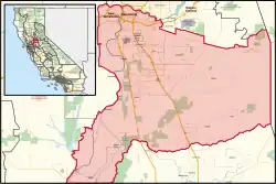 Description de l'image California's 7th congressional district (since 2023) (new version).svg.