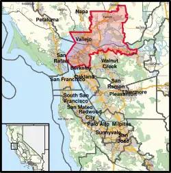Description de l'image California's 8th congressional district (since 2023).svg.