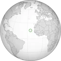 Description de l'image Cape Verde (orthographic projection).svg.