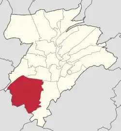 Localisation de Cessange