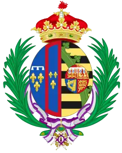 Description de l'image Coat of Arms of Beatrice of Edinburgh as Duchess of Galliera.svg.