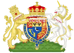 Description de l'image Coat of Arms of Birgitte, Duchess of Gloucester (Order of the Garter).svg.