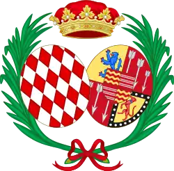 Description de l'image Coat of Arms of Catherine Charlotte, Princess of Monaco.svg.