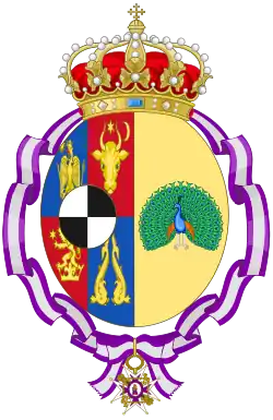 Description de l'image Coat of Arms of Elisabeth of Romania (Order of María Luisa).svg.