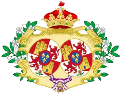 Description de l'image Coat of Arms of Infanta María Amalia of Spain.svg.