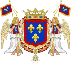 Description de l'image Coat of Arms of Prince Alphonse, Duke of Berry.svg.