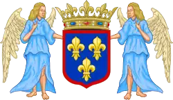 Description de l'image Coat of Arms of Prince Charles-Philippe, Duke of Anjou.svg.