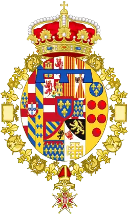 Description de l'image Coat of Arms of Prince Jaime of Bourbon-Two Sicilies.svg.
