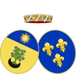 Description de l'image Coat of Arms of Princess Chantal d'Orléans.svg.