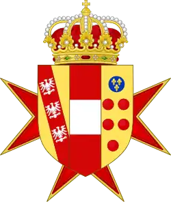 Description de l'image Coat of Arms of the House of Habsburg-Lorraine (Tuscany).svg.
