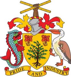 Description de l'image Coat of arms of Barbados (2).svg.