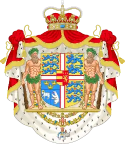 Description de l'image Coat of arms of Joachim, Prince of Denmark.svg.