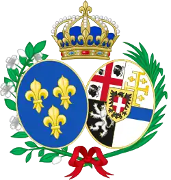 Description de l'image Coat of arms of Marie Joséphine of Savoy.svg.