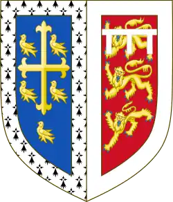 Description de l'image Coats of arms of Thomas Holland, 1st Duke of Surrey.svg.