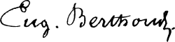 signature d'Eugène Berthoud