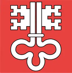 Les couleurs cantonales sont le rouge et le blancUsage des drapeaux,étendards et fanions (Règlement sur les drapeaux) - Règlement 51.340 f, Armée suisse, p. 58, consulté le 24 juillet 2017