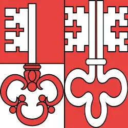 Les couleurs cantonales sont le rouge et le blanc