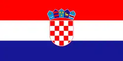 Drapeau de la Croatie