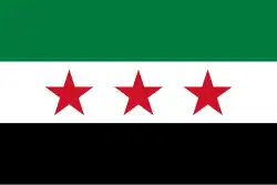 Drapeau de la Syrie.