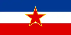 Description de l'image Flag of SFR Yugoslavia.svg.