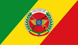 Drapeau des Forces de défense nationale éthiopiennes.