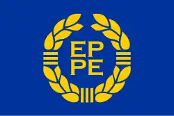 Description de l'image Flag of the European Parliament (1973-1983).svg.
