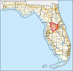 Description de l'image Florida's 11th congressional district (since 2023).svg.