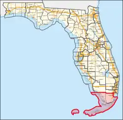 Description de l'image Florida's 28th congressional district (since 2023).svg.