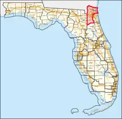 Description de l'image Florida's 4th congressional district (since 2023).svg.