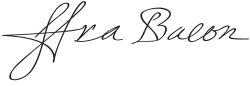 signature de Francis Bacon