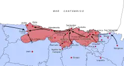 Description de l'image Frente del Norte - Spanish Civil War (March-Sept 1937).svg.