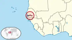 Description de l'image Gambia_in_its_region.svg.