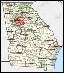 Description de l'image Georgia's 4th congressional district (since 2023).svg.