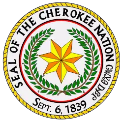 Description de l'image Great seal of the cherokee nation.svg.