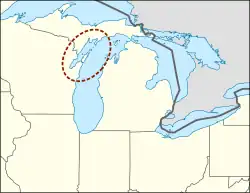 À l'ouest du lac Michigan