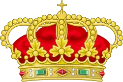 Description de l'image Heraldic Royal Crown of Portugal - Eight Arches.svg.