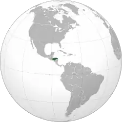 Description de l'image Honduras (orthographic projection).svg.