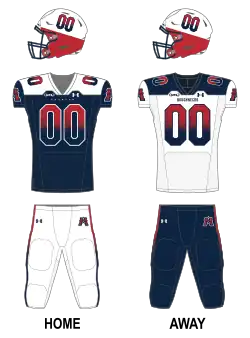 Description de l'image Houston Roughnecks UFL Uniform (2024).svg.