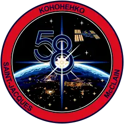 Description de l'image ISS Expedition 58 Patch.svg.