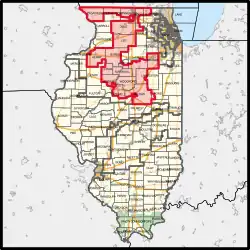 Description de l'image Illinois's 16th congressional district (since 2023).svg.