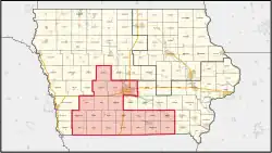 Description de l'image Iowa's 3rd congressional district (since 2023).svg.