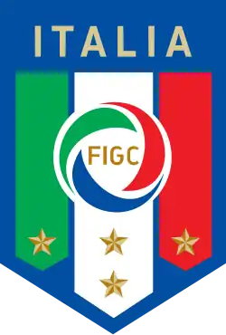 alt=Écusson de l' Équipe d'Italie