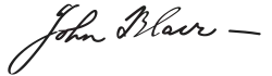 signature de John Blair (juge)